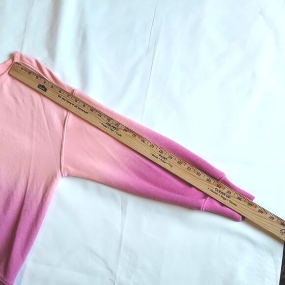 Lou & Grey Purple Pinky-Peach Dip Dye SOFT Pullover  Sweatshirt S - Picture 12 of 15